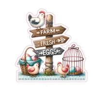 Farm Fresh Eggs Sticker