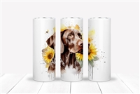 German Shorthair Floral 20 OZ Double Walled Tumbler