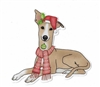 Greyhound 2 Christmas Sticker