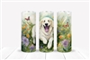 Golden Retriever Floral 20 OZ Double Walled Tumbler