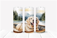 Golden Retriever Lake 20 OZ Double Walled Tumbler