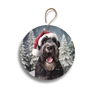 Giant Schnauzer in Snow 2.95" Holiday Ornament