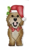 Labradoodle Christmas Sticker