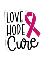 Love Hope Cure Sticker