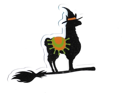 Llama Witch Sticker