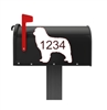 Miniature American Shepherd Vinyl Mailbox Decals Qty. (2) One for Each Side