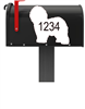 Old English Sheepdog Vinyl Mailbox Decals Qty. (2) One for Each Side
