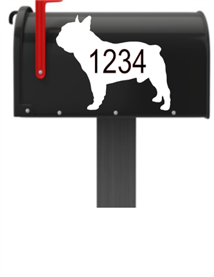 Pug Vinyl Mailbox Decals Qty. (2) One for Each Side