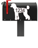 Poodle Vinyl Mailbox Decals Qty. (2) One for Each Side