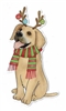 Retriever Christmas Sticker