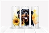 Rottweiler Floral 20 OZ Double Walled Tumbler