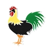 Rooster Yellow Sticker