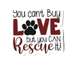 You can't buy Love but you can Rescue it! Sticker