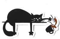 Cat Spill Coffee Sticker