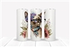 Siamese Cat with Glasses 20 OZ Double Walled Tumbler