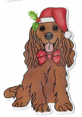 Spaniel Christmas Sticker