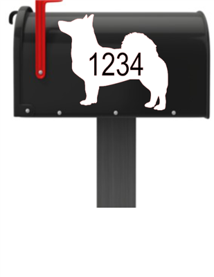 Swedish Vallhund Vinyl Mailbox Decals Qty. (2) One for Each Side