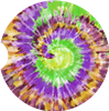 Tie Dye 06 Car Coaster - 2.6"