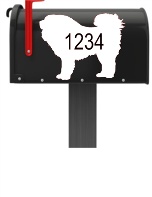 Tibetan Mastiff Vinyl Mailbox Decals Qty. (2) One for Each Side