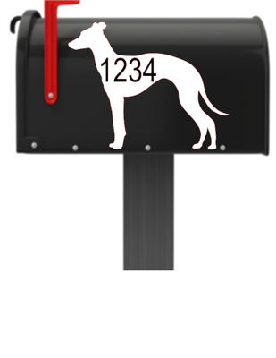 Whippet Vinyl Mailbox Decals Qty. (2) One for Each Side