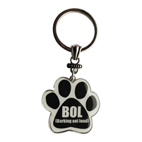 BOL (Barking out Loud)	 Paw Keychains Stainless Steel & Enamel