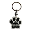I Want to be the Kind of Person my Dog thinks I am Paw Keychains Stainless Steel & Enamel