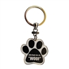 You had me at... "WOOF" Paw Keychains Stainless Steel & Enamel