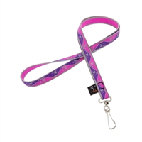 Lupine 1/2" Pink Paws Lanyard