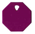 Octagon Pet Tag - Aluminum Large