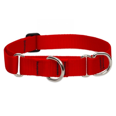 Lupine 1" Red 19-27" Martingale Training Collar