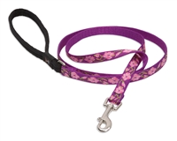 Lupine 1/2" Rose Garden 6' Padded Handle Leash