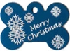 Red Merry Christmas Pet Tag - Large Bone