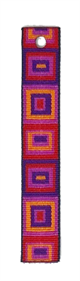 Retired Lupine 1" Ruby Cube Bookmark - Includes Matching Tassel