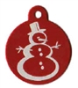 Snowman Pet Tag - Large Circle