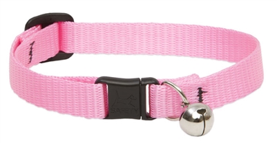 Lupine 1/2" Pink Cat Safety Collar with Bell
