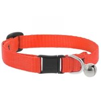 Lupine 1/2" Blaze Orange Safety Cat Collar with Bell
