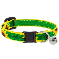 Lupine 1/2" Sunflowers Cat Safety Collar with Bell