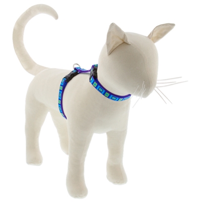 Lupine 1/2" Sea Glass 9-14" H-Style Cat Harness