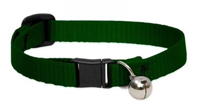 Lupine 1/2" Green Cat Safety Collar with Bell
