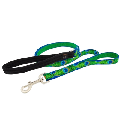 Lupine 3/4" Tail Feathers 4' Double Handle Dog Leash