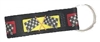 Tuff Lock Racing Flags Keychain - 1"