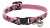 Retired Lupine 1/2" Tickled Pink Cat Safety Collar with Bell