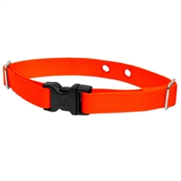 Lupine 1" Blaze Orange 2 Hole Dog Watch Collar Size 19-31