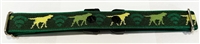 Lupine 1" Green Dog Watch Logo 2 Hole Dog Watch Collar Size 16-24