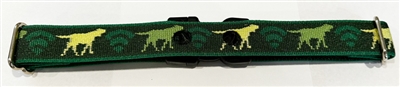 Lupine 1" Green Dog Watch Logo 2 Hole Dog Watch Collar Size 16-24