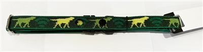 Lupine 3/4" Green Dog Watch Logo 2 Hole Dog Watch Collar Size 16-24"