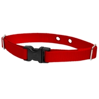 Lupine 3/4" Red 2 Hole Dog Watch Collar Size 19-31