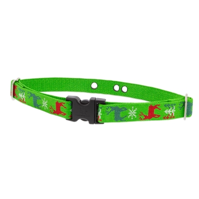 Lupine 3/4" Happy Holidays Green 12-17" Underground Fence Collar