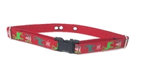 Retired Lupine 3/4" Happy Holidays Red 16-24" Underground Fence Collar