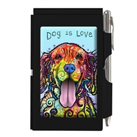 Dog is Love Wellspring Flip Notepad with Pen